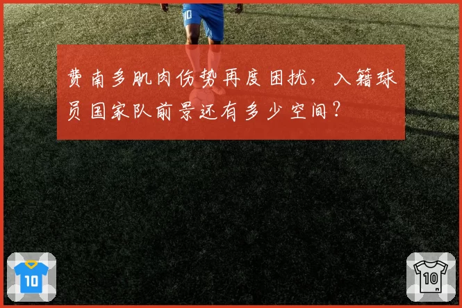 费南多肌肉伤势再度困扰，入籍球员国家队前景还有多少空间？